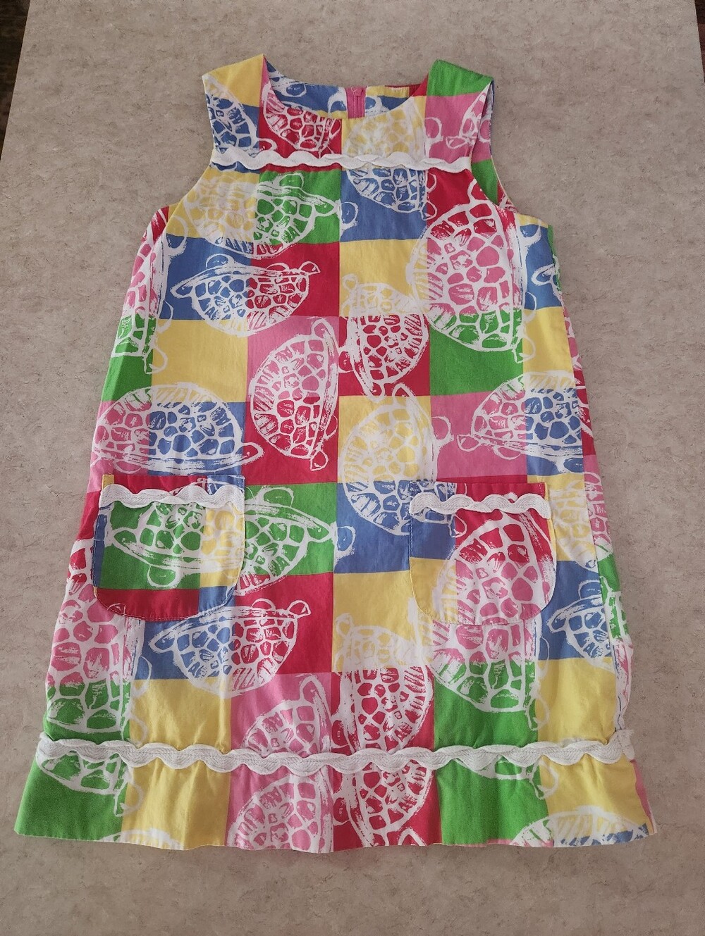 Lilly Pulitzer Turtle Print Sleeveless Dress - Multicolor